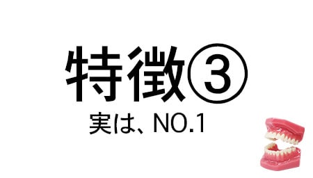 ブランドシェア NO.1だから安心